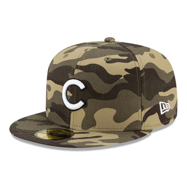 Gorras New Era 59fifty Camuflados - Chicago Cubs MLB Armed Forces 10287LMQY